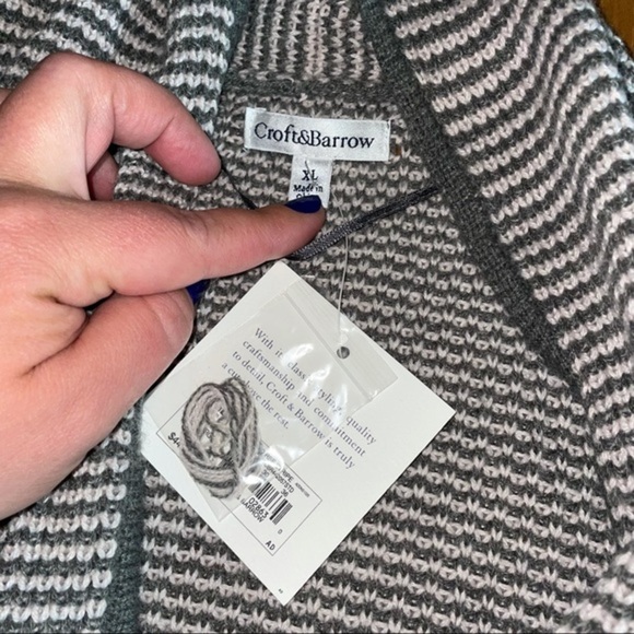 NWT Croft and barrow open knit sweater - Picture 2 of 10
